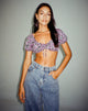 Afbeelding van Haenji Crop Top in Lila Bloesem