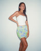 Afbeelding van MOTEL X BARBARA Gored Mini Rok in Neon Brushstroke Bloemen