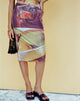 Afbeelding van Rujha Midi Rok in Fruit Fotoprint