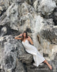 Afbeelding van Padil Midi Dress in Satin Pearled Ivory