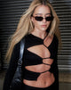 beeld van MOTEL X OLIVIA NEILL Rajina Top in Lycra Zwart