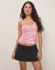 Afbeelding van Abony Top in Grote Pailletten Helder Getint Roze