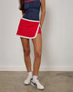 Afbeelding van Andeci Sport Skort in Rood met Witte Binding