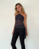 Afbeelding van Arabella Haltertop in Pretty Petal Flock Navy