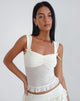 Afbeelding van Bartila Top in Ivory Polka Flock