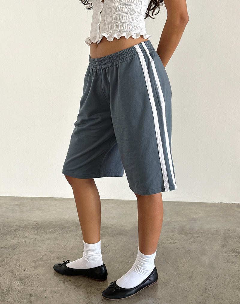 Bena Short in Blue Mirage met witte streep