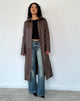 Afbeelding van Berlin PU Trench Coat in donkerbruin