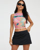 Afbeelding van Bika Vest Top in Multi Blur Orb Yellow