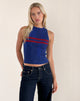 Afbeelding van Bonisa Vest in Blauw met Rode Streep