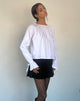 Afbeelding van Bulila Strikmouw Blouse in Wit Popeline