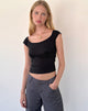 Afbeelding van Cania Corset Top in zwart lycra