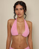 Afbeelding van Cerry Bikinitop in Stripe Badstof Roze