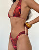 Afbeelding van Cerry Bikinitop in Rode Hibiscus