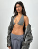Afbeelding van Cerry Bikinitop in antraciet met studs