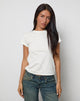 Afbeelding van Clio Baggy Tee in Ivoor