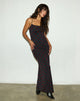 Afbeelding van Darsih Maxi Dress in Lips Flock Zwart