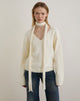 Afbeelding van Dikara Trui met Sjaal in Gebreid Off White
