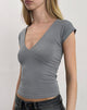 Afbeelding van Dolores Wrap Top in Rayon Jersey Grijs