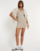 Afbeelding van Earl Mini Dress in Preppy Geo Brown