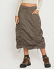 Afbeelding van Eisig Cargo Midi Rok in Fossil