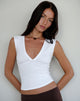 Afbeelding van Emberly Plunge Top in Wit