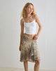 Afbeelding van Esmeray Midi rok in Wild Animal Neutral