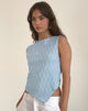 Afbeelding van Etta Vest Top in Kreukelblauw