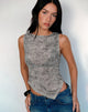 Afbeelding van Etta Vest in Sheer Mesh Grijs