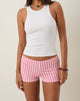 Afbeelding van Eunia Micro Short in Candy Stripe Roze