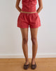 Afbeelding van Sumi Korte Broek in Katoen Dobby Rood