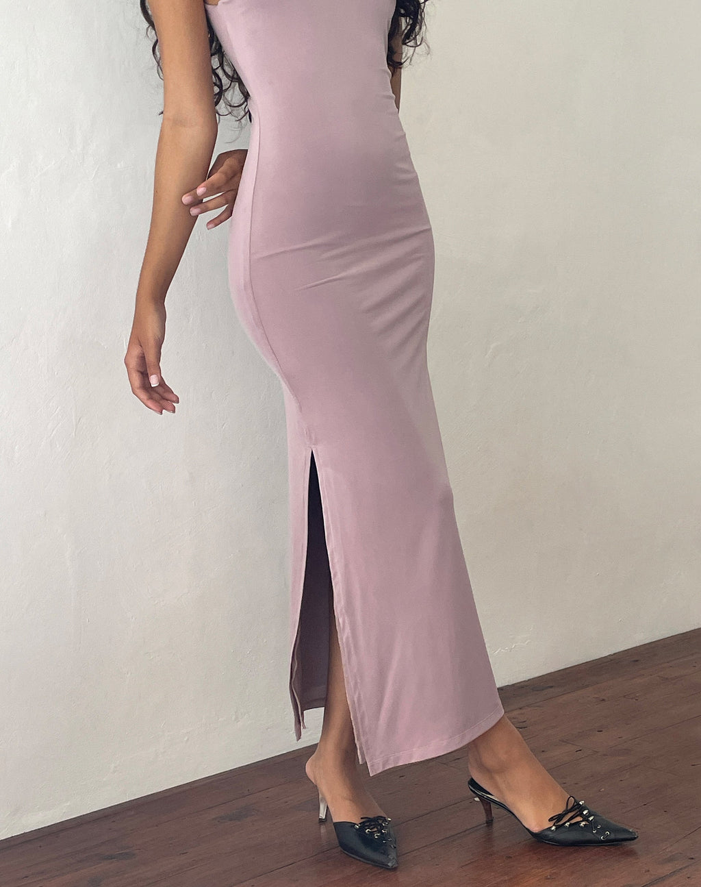 Flo Maxi Dress in Slinky Licht Mauve