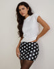 Afbeelding van Gaera rok in polka pailletten monochroom