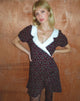 Afbeelding van Geles Mini Wrap Dress in Dark Rhoslyn Ditsy Print
