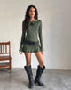 Afbeelding van Gillian Mini-jurk met lange mouwen in Slinky Grey