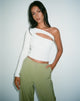 beeld van MOTEL X OLIVIA NEILL Haimi Top in Rib Star Wit