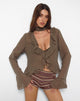 Afbeelding van Hirap Blouse met Sjaal in Chiffon Koffie