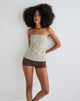 Afbeelding van Hisana Bandeau Top in Stripe Geel
