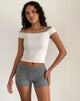 Afbeelding van Husan Hot Pants in Knit Grey
