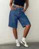 Afbeelding van Low Rise Skater Shorts in Core Blue Stone