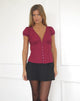 Afbeelding van Ilias Corset Top in Popeline Bourgondië