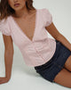 Afbeelding van Ilias Corset Top in Popeline Lichtroze