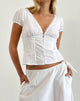 Afbeelding van Ilias Corset Top in Popeline Wit