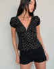 Afbeelding van Ilias Corset Top in Basic Polka Zwart