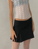 Afbeelding van Istaka Minirok in Zwart Tailoring