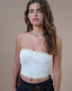 Afbeelding van Jachai Bandeau Top met Franjesdetail in Off White