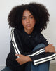 Afbeelding van Jacquie Zip Up Bikerjack in PU Zwart