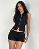 Afbeelding van Janae Vest Top in Stretch Tailoring Zwart