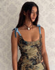 Afbeelding van Jatmi Corset Top in Bruin Bos Tapijt