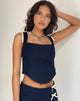 Afbeelding van Jatmi Corset Top in donker indigo