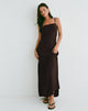 Afbeelding van Jenesis Maxi Dress in Crinkle Bitter Chocolate